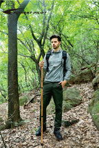 Forest Pilot 3 Pieces Detachable Hardwood Walking Stick Pine Handle With Compass (Nature Color, 55 Inches, 1 Piece)