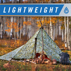 Aquaquest Safari Waterproof Camping Tarp - Lightweight Sun Shade Or Rain Fly - Camping Essentials For Hiking, Backpacking & Hamm