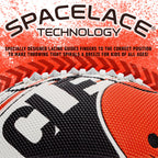 Franklin Sports Nfl Cleveland Browns Football - Youth Mini Football - 8.5'' Junior Size Ball - Spacelace Easy Grip Texture- Perf