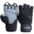 Kobo WTG44XL Weight Lifting Gym Gloves Hand Protector for Fitness Trainingxl (Multi Colour) with Wrist Support