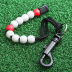 Muxsam 1 Piece Golf Beads Score Counter With Clip (Red), Golf Stroke Score Count Keeper Putting Score Counter For Referee Caddy