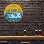 Rico Industries Nfl Football Los Angeles Chargers Classic Shape Cut Pennant - Home And Living Room D  Cor - Soft Felt Ez To Hang