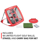 Rukket Pop Up Golf Chipping Net  Outdoor/Indoor Golfing Target Accessories And Backyard Practice Swing Game With 12 Foam Trainin