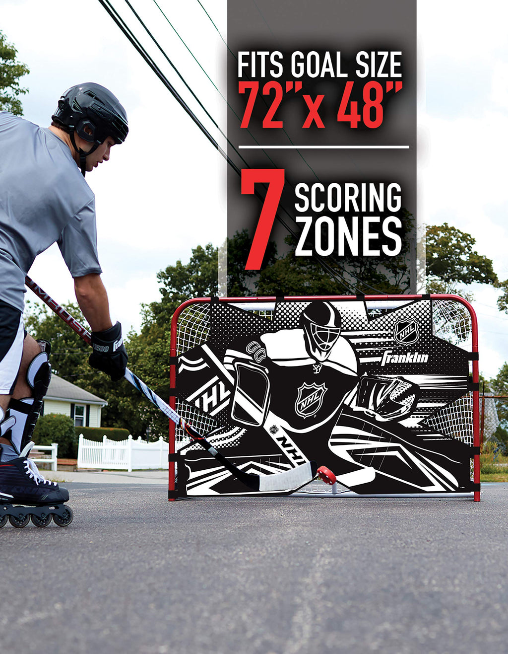 Franklin Sports Nhl Hockey Goalie Shooting Target - Hockey Goal Practice Target - Street Hockey Net Goalie Target - Official Siz