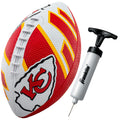 Franklin Sports NFL Kansas City Chiefs Football - Youth Football - Mini 8.5 Rubber Ball - Perfect for Kids - Team Logos and Colo