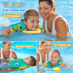 Swimschool Swim Trainer Vest - Easy On & Off Kids Swimming Vest - Sizes: Small/Medium Up To 33 Lbs. & Medium/Large Up To 50 Lbs.