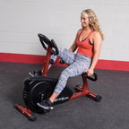 Body-Solid Best Fitness (Bfrb1R) Recumbent Exercise Bike For Home - Indoor Workout Stationary Bike With Lcd Display & Adjustable