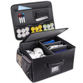 Champkey Golf Trunk Organizer Storage-Portable And Foldable Golf Travel Storage Locker Ideal For Travel Golf And Car Golf (Black