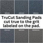 Trucut Sanding Pad  1000 Grit  6'' Diameter  Sanding Pads Made For Bowling Balls  Bowling Ball Resurfacing Pads  Surface Managem