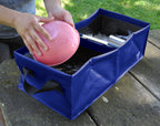 Seattle Sports Collapsible Square Pack Sink Dual Dish Wash Basin For Camping, Outfitter Class, Double Basin, 25 Liter, Blue