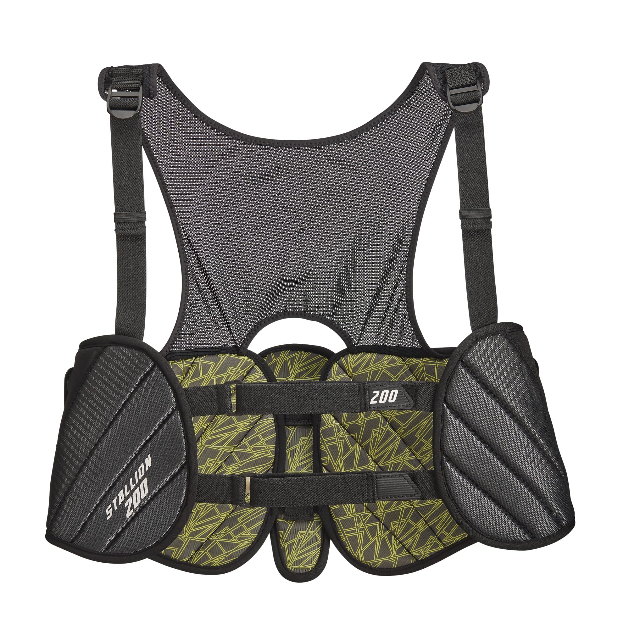 STX Stallion 200 Lacrosse Rib Pad, Black/Grey, Extra Small