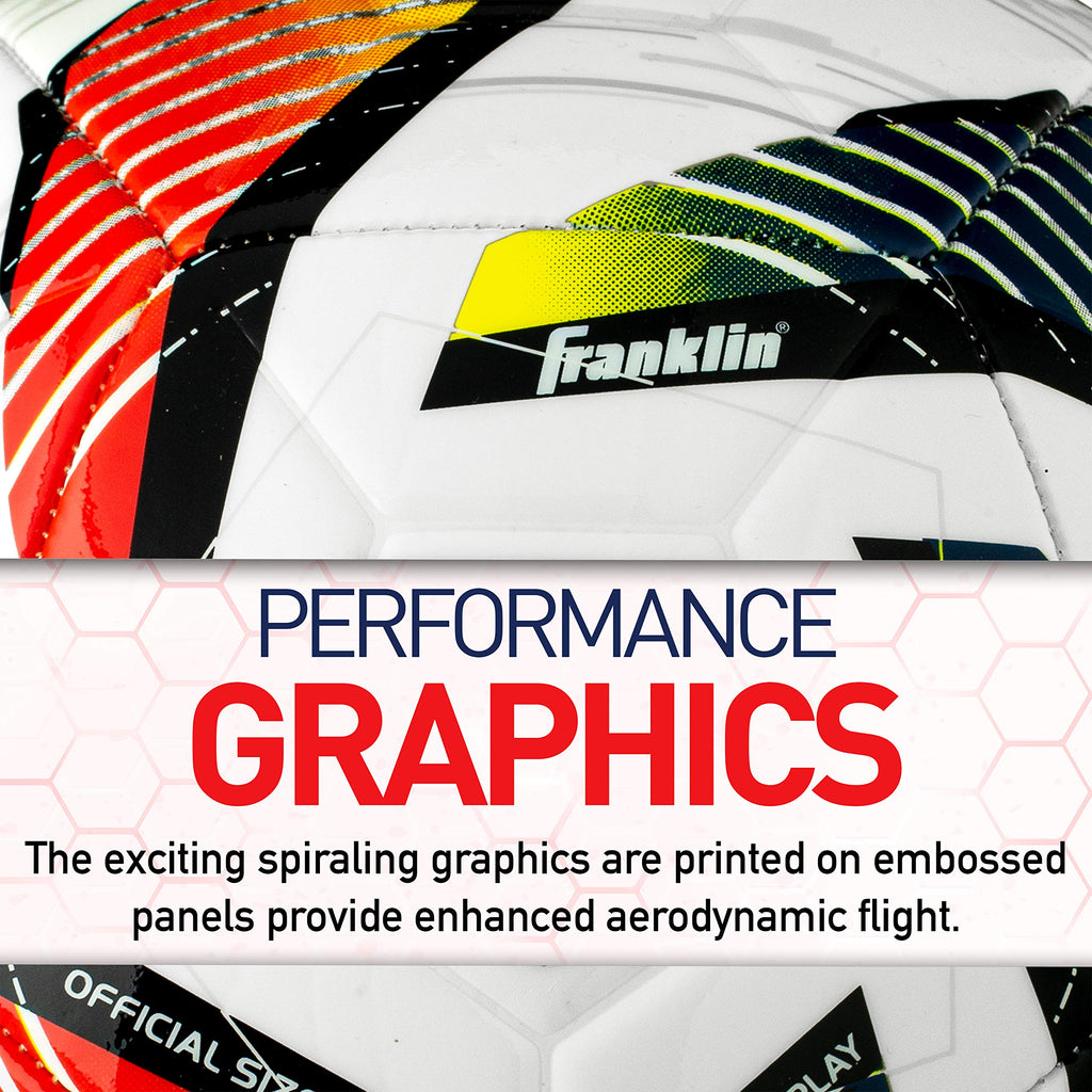 Franklin Sports Mls Tornado Kids Soccer Ball - Size 3 Youth Soccer Ball - Soft Cover - Great For Kids And Toddlers - Air Pump In