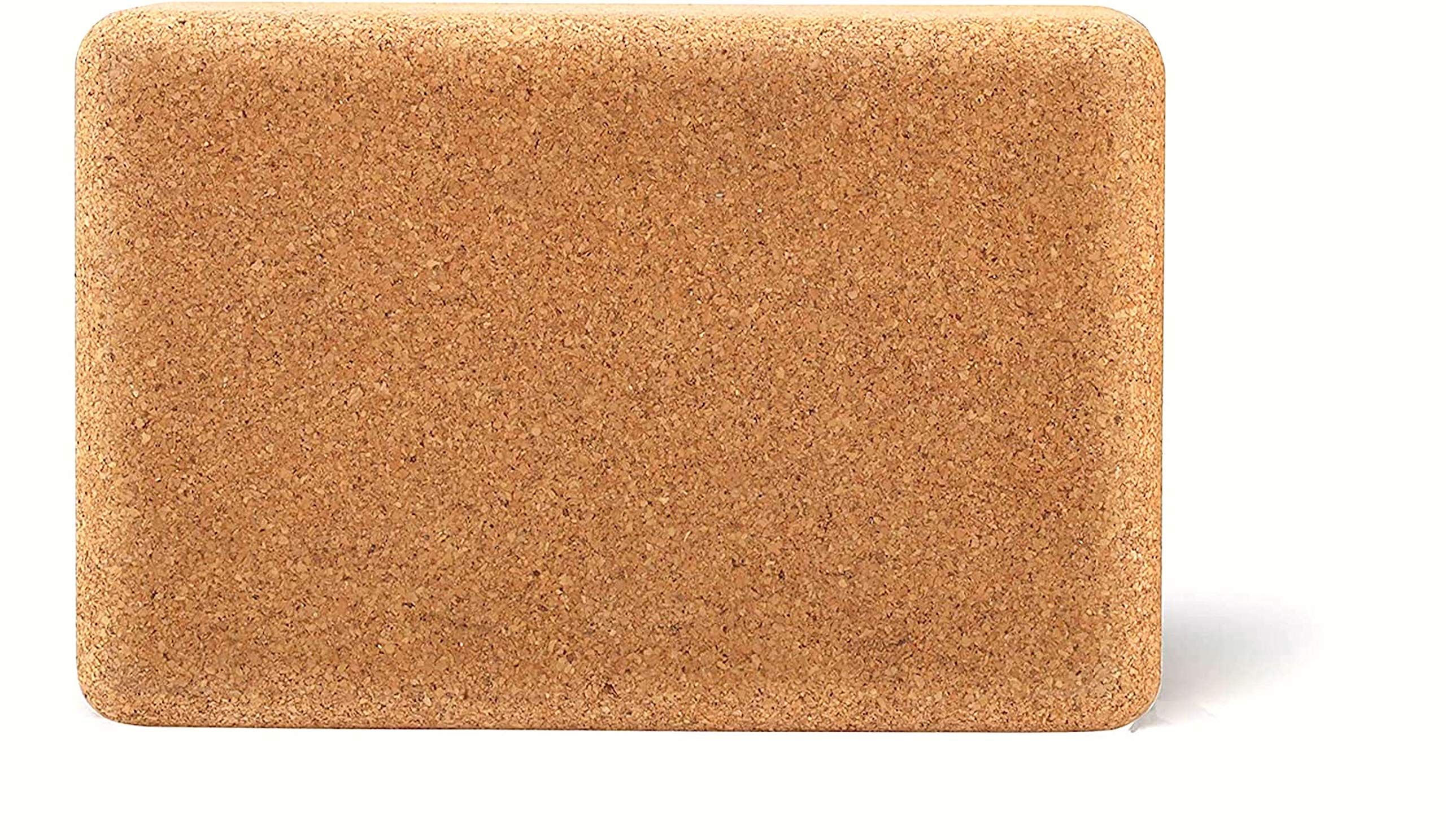 Volcano Cork Yoga Block&Yoga Strap-Natural Cork From Europe, 9''X6''X4'' Yoga Blocks Non-Slip&Anti-Tilt For Women| Men, Lightwei