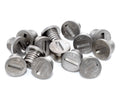 ecoSpikes Stainless Steel Track and Cross Country Spikes (Blank Silver, 14x)