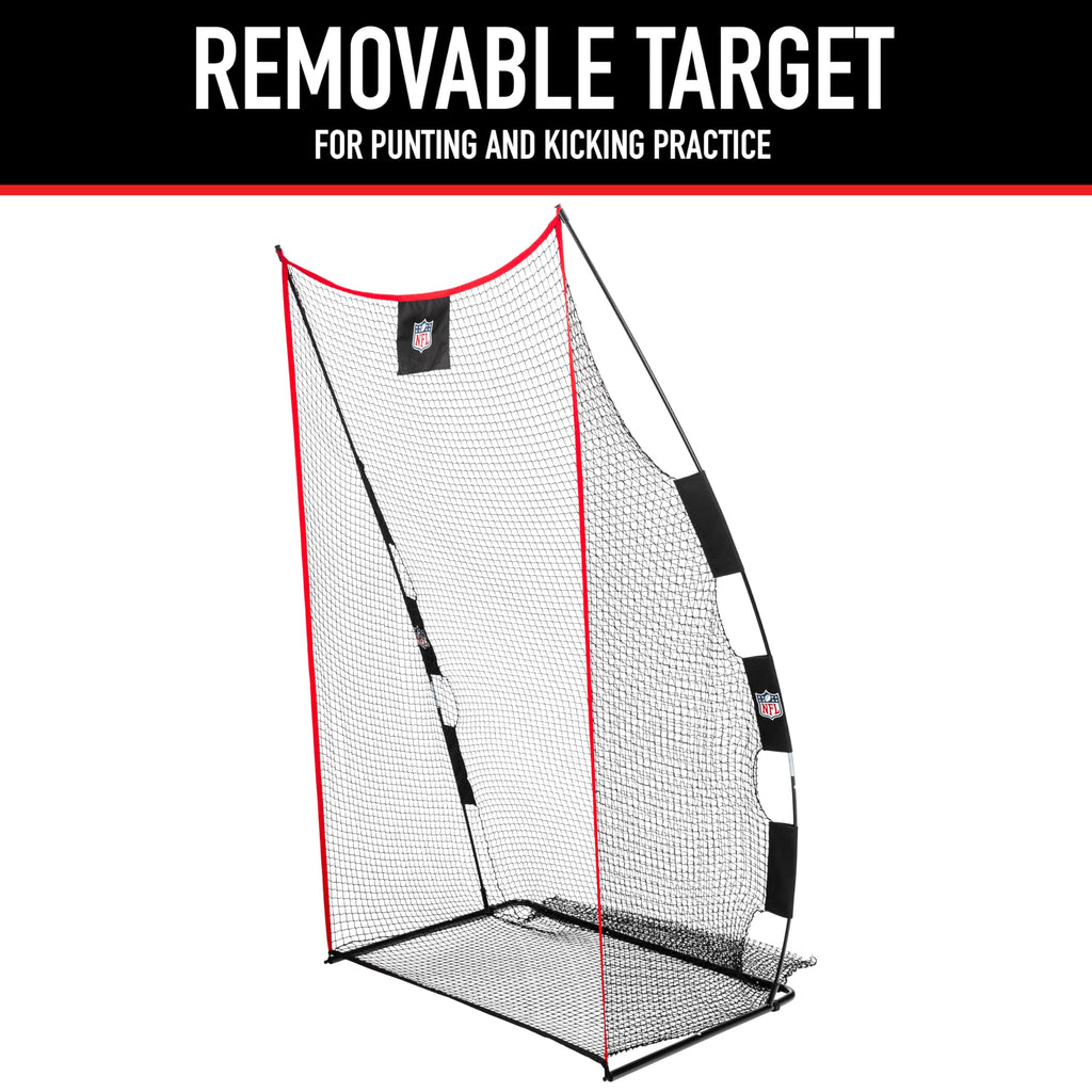 Franklin Sports Nfl Kids Football Throwing + Kicking Target Net - Youth Training Equipment - Fun For Football Toss Games + Pract