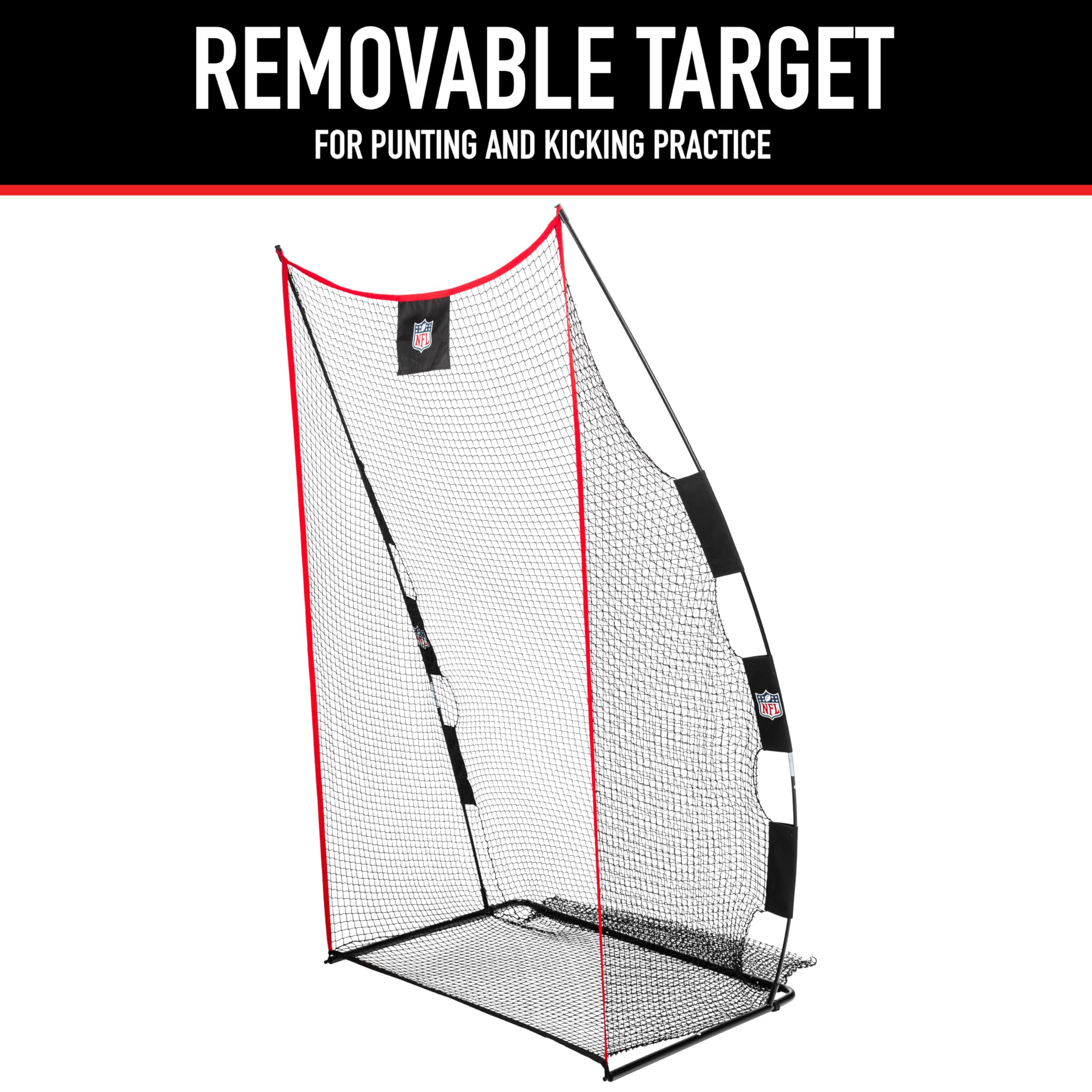 Franklin Sports Nfl Kids Football Throwing + Kicking Target Net - Youth Training Equipment - Fun For Football Toss Games + Pract