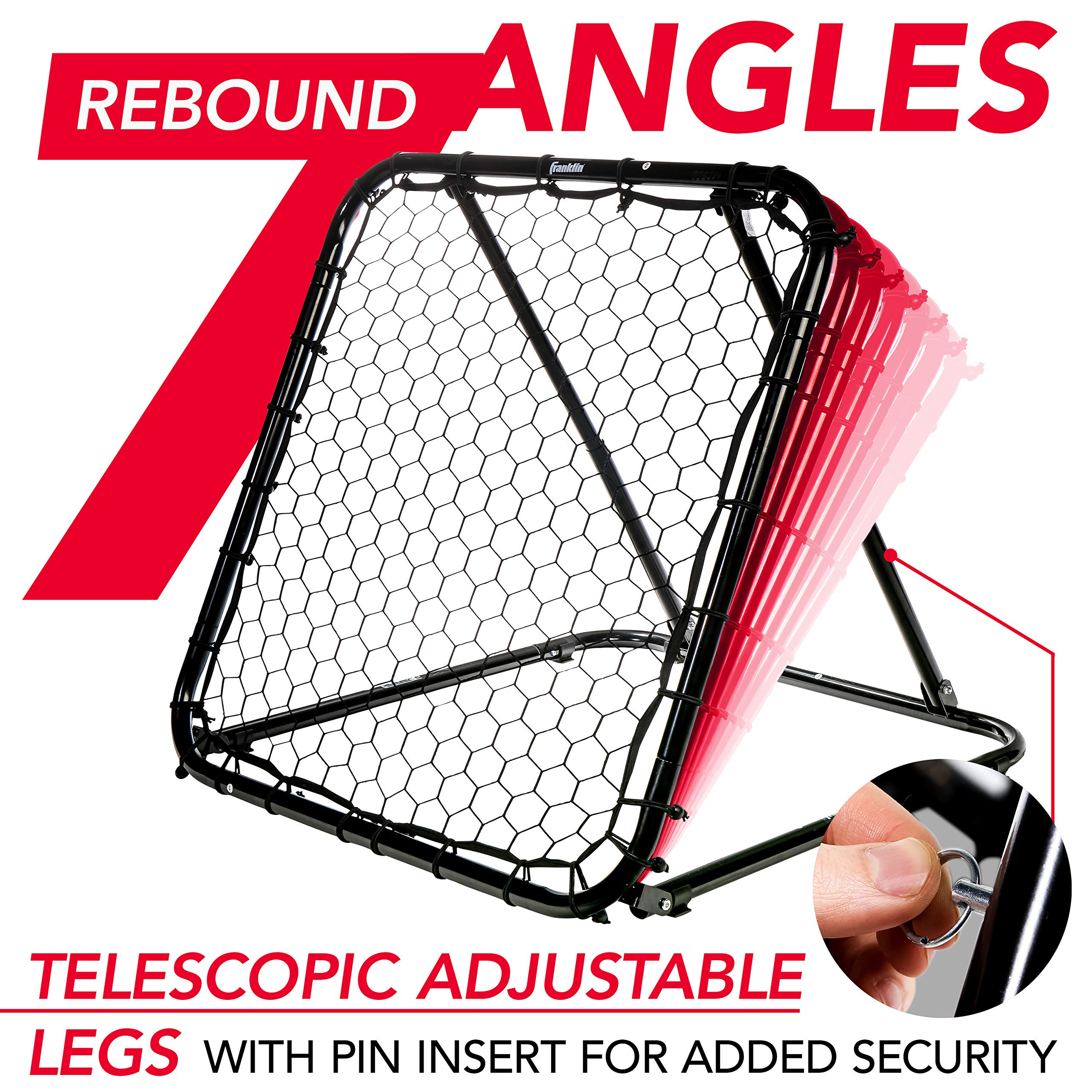 Franklin Sports Basketball Pass Back Rebounder Net - Multi-Sport Training Rebound Screen - Perfect For Passing And Shooting Prac