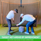 Gosports Fillable Golf Swing Bag, Impact Position Trainer - Master Proper Club And Hand Position At Impact, Great For All Skill