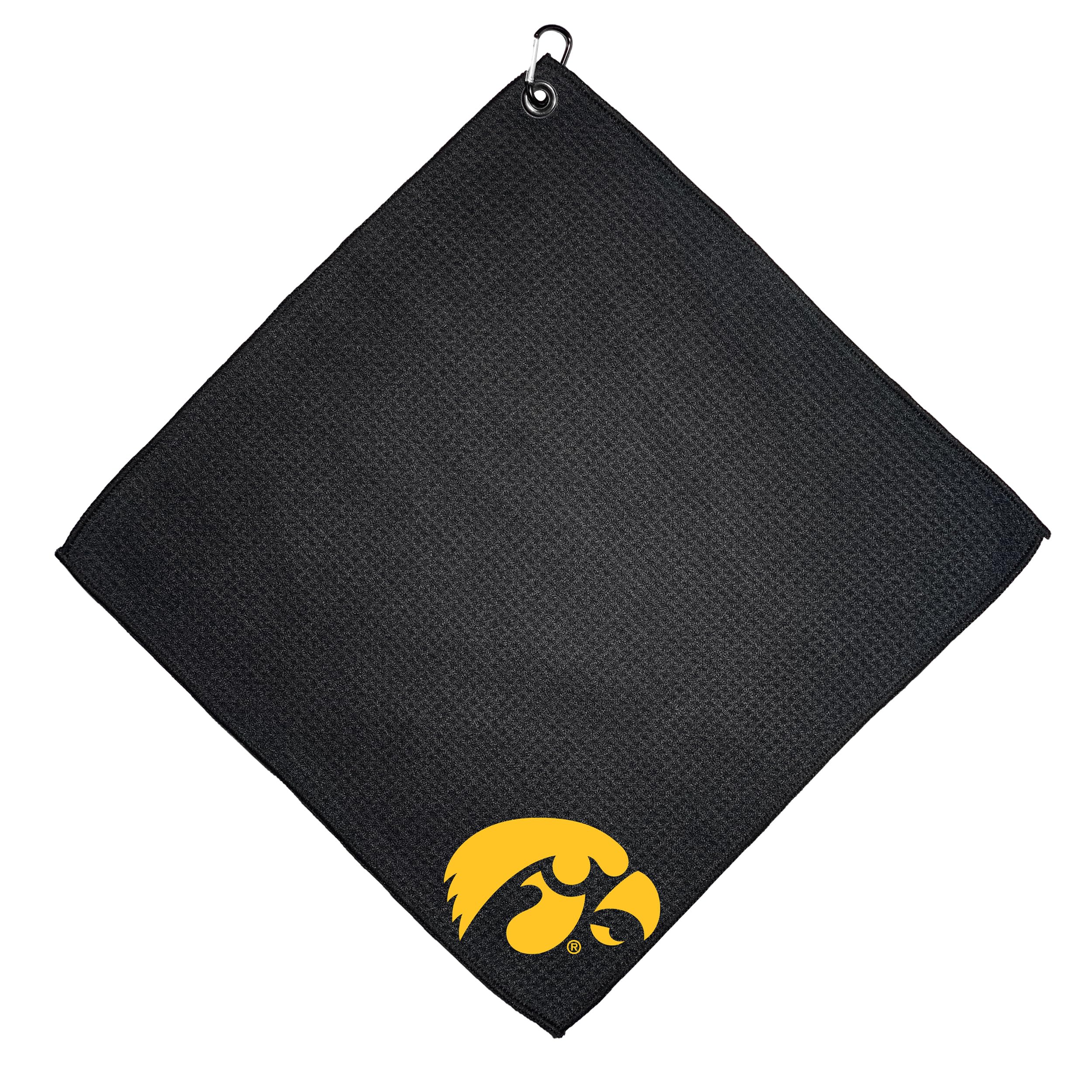 Team Golf NCAA Iowa Hawkeyes Microfiber Golf Towel, 15x15 (Multicolor)