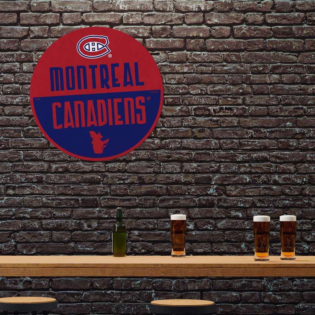 Rico Industries Nhl Montreal Canadiens Classic Shape Cut Pennant - Home And Living Room D  Cor - Soft Felt Ez To Hang