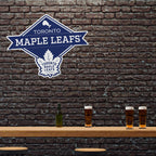 Rico Industries Nhl Toronto Maple Leafs Diamond Shape Cut Pennant - Home And Living Room D  Cor - Soft Felt Ez To Hang