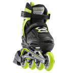 Bladerunner By Rollerblade Phoenix Boys Adjustable Fitness Inline Skate, Black And Green, Junior, Value Performance Inline Skate