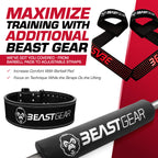 Beast Gear Weight Lifting Belt For Women & Men - Leather Powerbelt With Back And Core Support For Weightlifting, Strength Traini