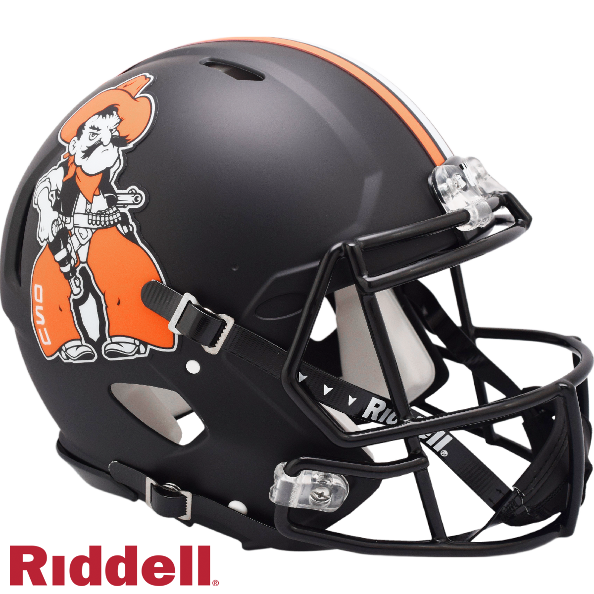 Oklahoma State Cowboys Helmet Riddell Authentic Full Size Speed Style Pistol Pete - Special Order
