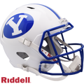 BYU Cougars Helmet Riddell Replica Full Size Speed Style White - Special Order
