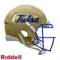 Tulsa Golden Hurricane Helmet Riddell Replica Full Size Speed Style Gold - Special Order