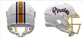 East Tennessee State Buccaneers Helmet Riddell Replica Mini Speed Style White