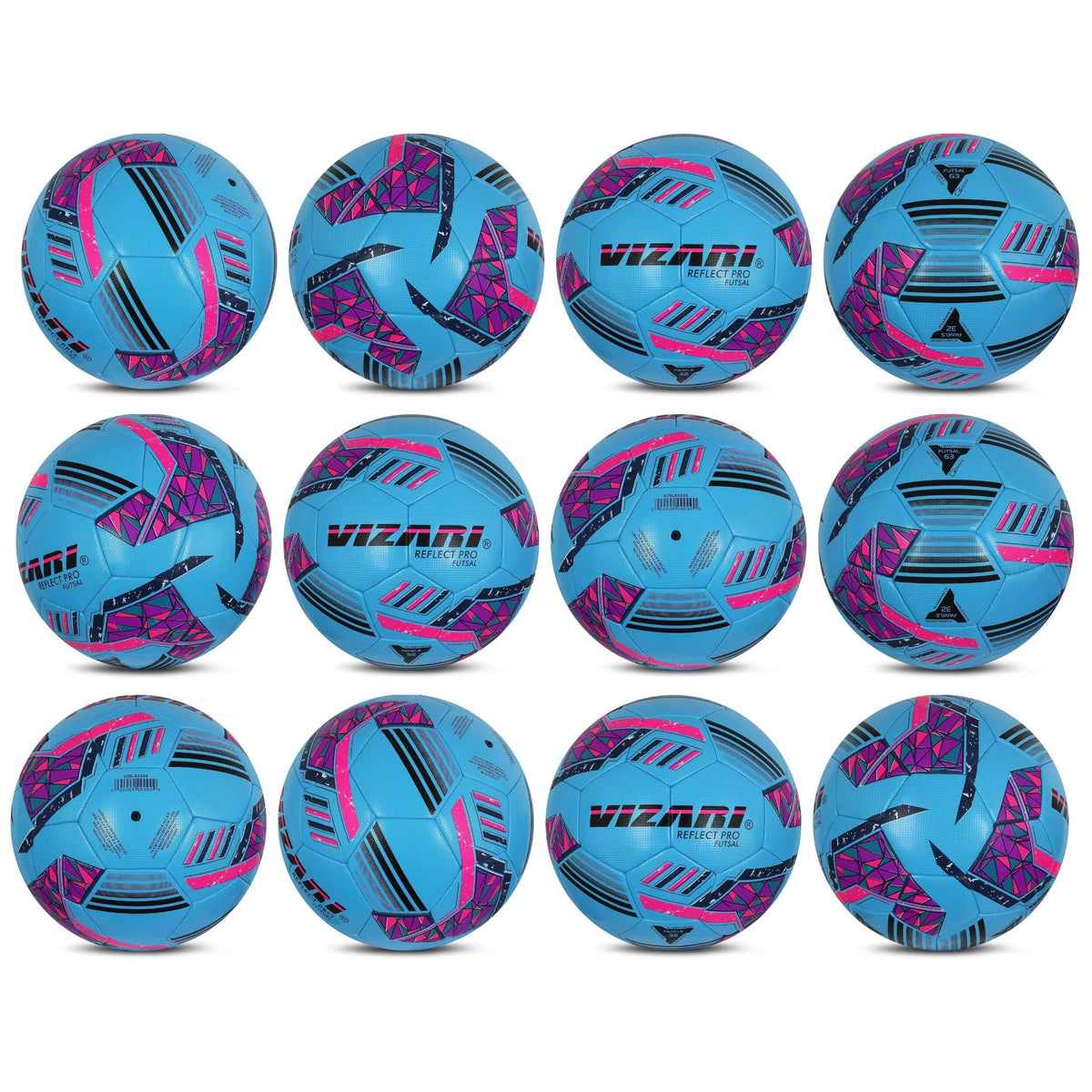 Vizari Reflect Pro Premium Indoor Soccer Ball – Sky Blue