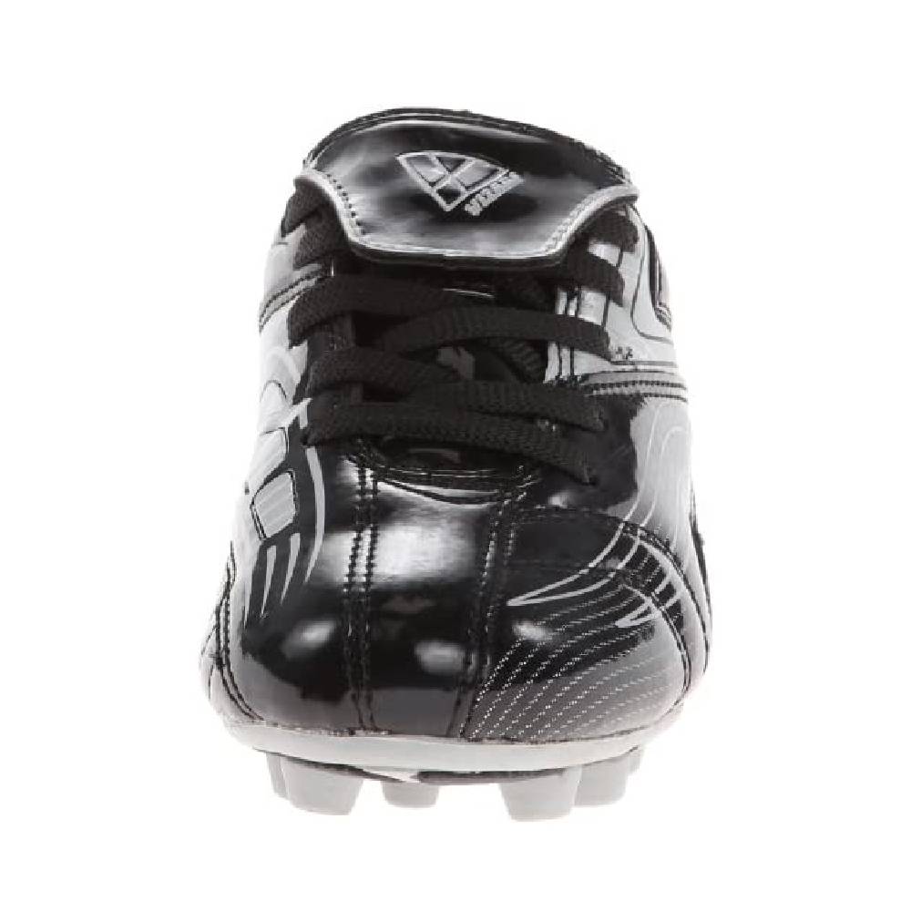 Youth Striker Firm Ground Soccer Shoes -Black/Silver - Vizari Sports