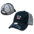 Great Lake, Usa Caps, Navy