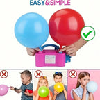 1pc Electric Balloon Air Cushion Pump Tool, Portable Automatic Inflation Machine, Double Hole Inflation Device, Inflation Machin
