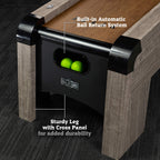 Hall of Games 108 Roll and Score with LED Lights and Electronic Scorer, Brown/Black,9 Foot
