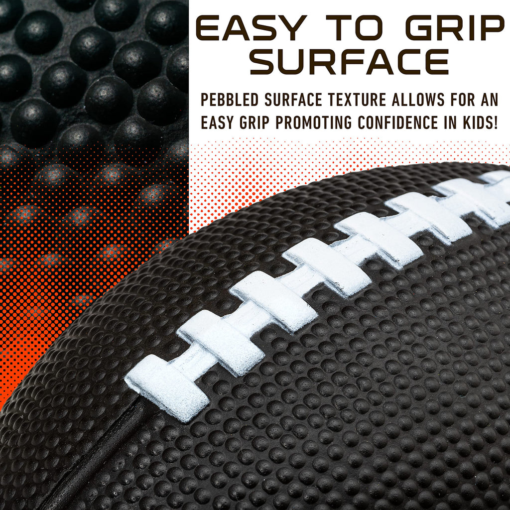 Franklin Sports Nfl Cleveland Browns Football - Kids Foam Football - Soft Football - Mini Size - Perfect For Gameday - 8.5'' 3D
