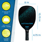 Franklin Sports Pickleball Paddle And Ball Set -Wooden Rackets + Pickleballs - 2 Players - Activator - Usa Pickleball (Usapa) Ap