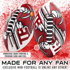 Franklin Sports Nfl Tampa Bay Buccaneers Football - Youth Mini Football - 8.5'' Junior Size Ball - Spacelace Easy Grip Texture-