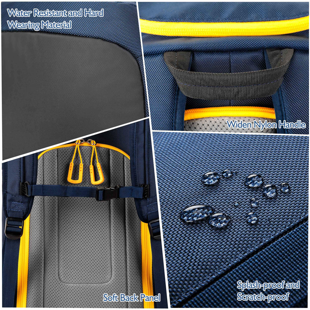 Unigear Ski Boot Bag, 50L Ski Boot Travel Backpack For Ski Helmet, Goggles, Gloves, Skis, Snowboard & Accessories (Blue)