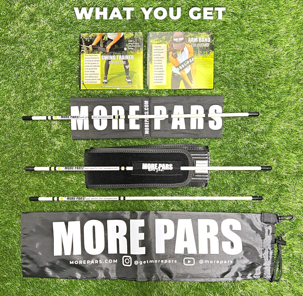More Pars Arm Band & Leg Trainer With Mini Rods For Putting  Improve Setup & Stroke Trainer  Clear Visuals & Feels For Immediate