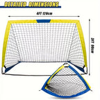 4'x 3' Portable  Soccer Goals ,2 Set Soccer Goal,for Backyard or Indoor Pop Up Soccer Net