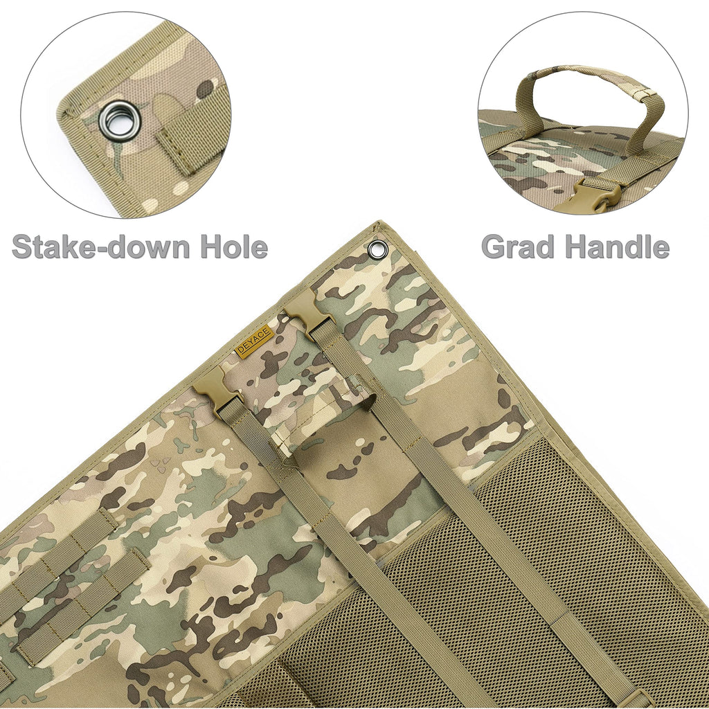 Deyace Shooting Mats Prone Padded, Extra Large Portable Roll Up Shooting Padded Mat For Range Shooting And Hunting (Green)