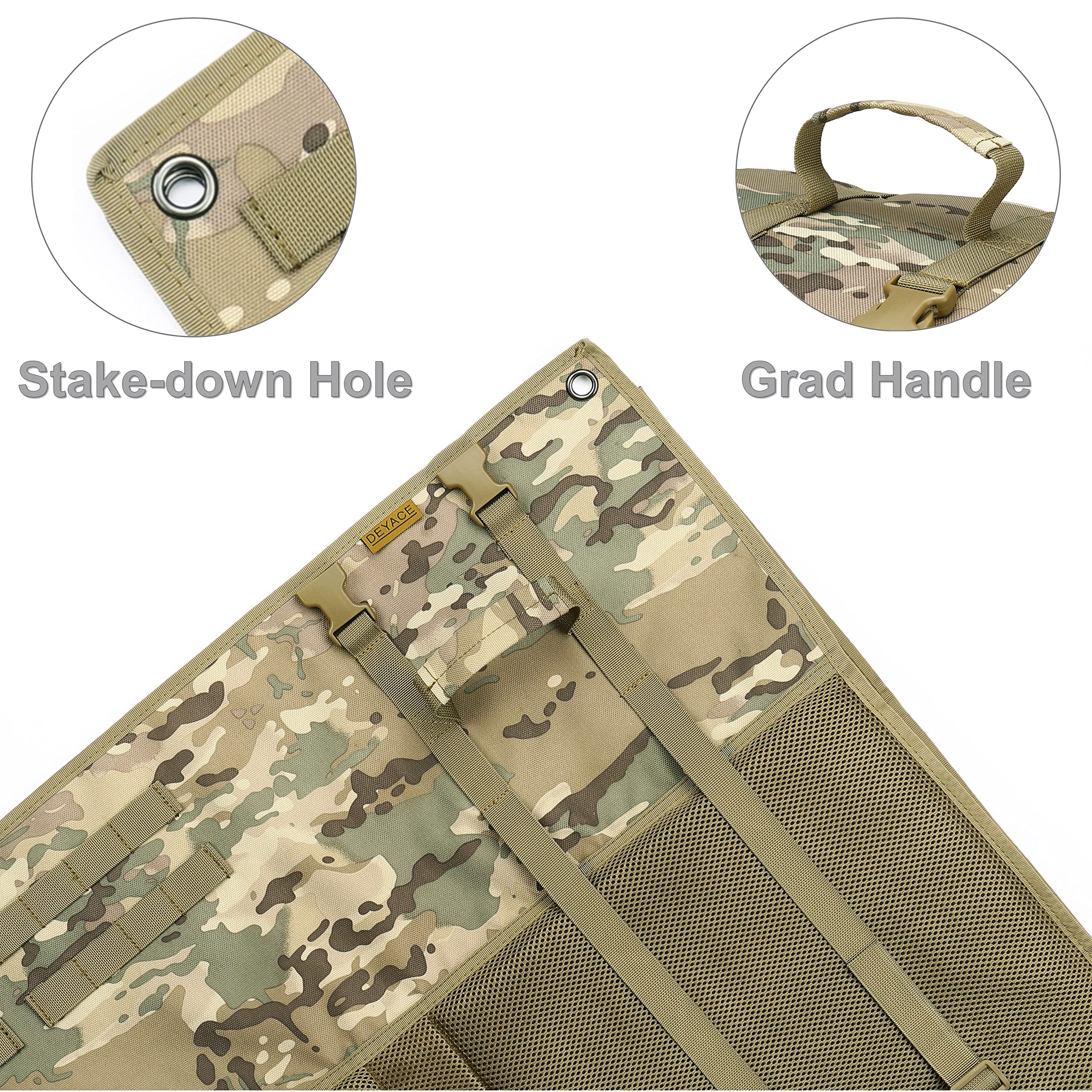 Deyace Shooting Mats Prone Padded, Extra Large Portable Roll Up Shooting Padded Mat For Range Shooting And Hunting (Green)