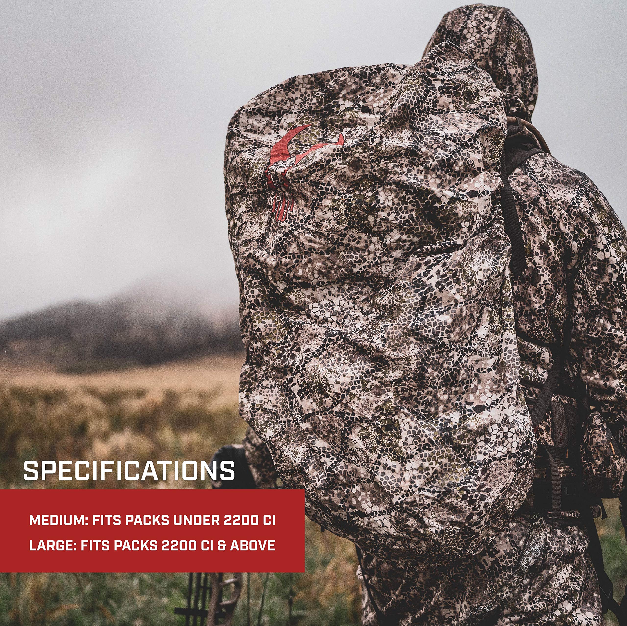 Badlands Rain Cover For Hunting Packs, Blaze, Large