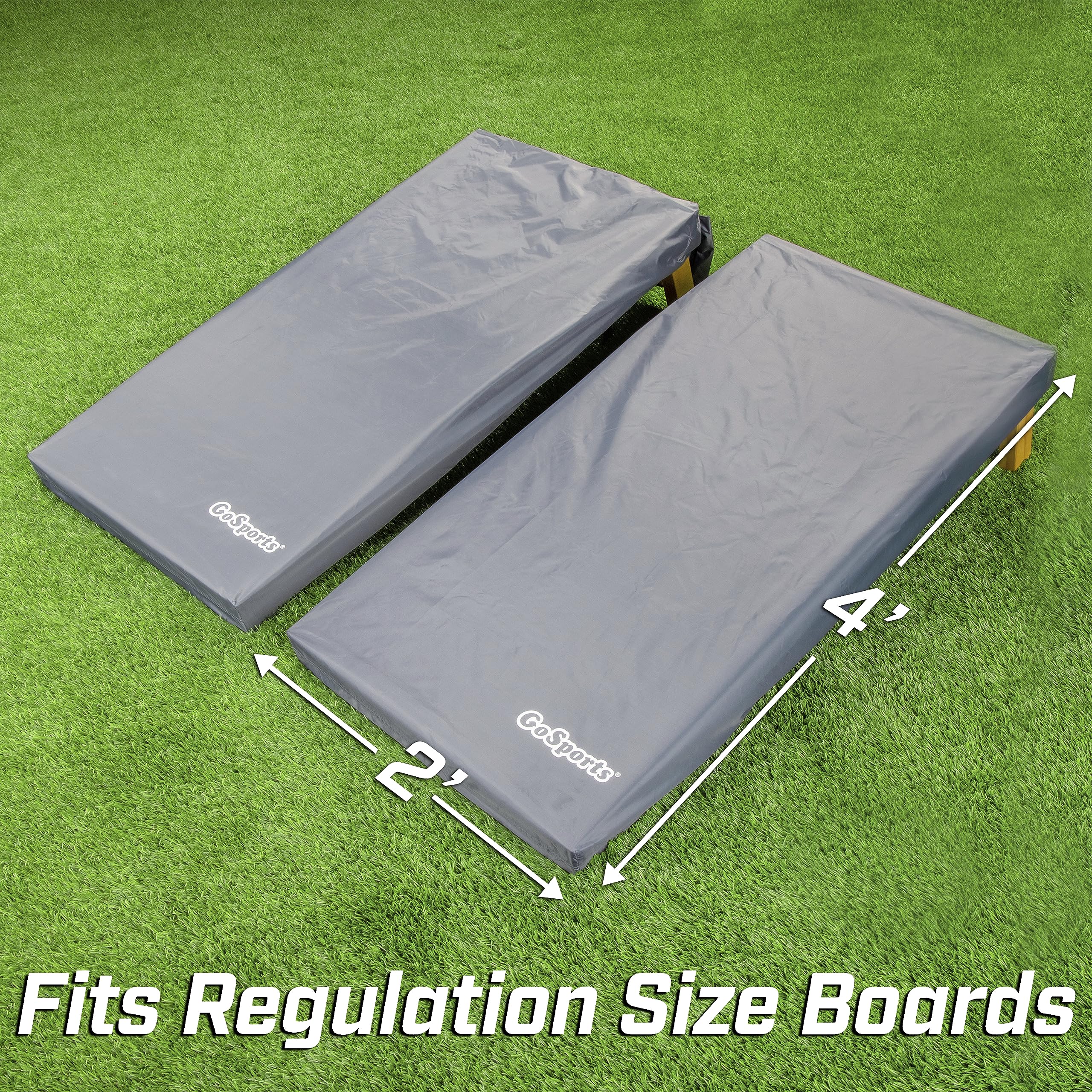 Gosports Cornhole Covers - Protects Your Boards & Bags (Choose Tailgate Or Regulation Size)