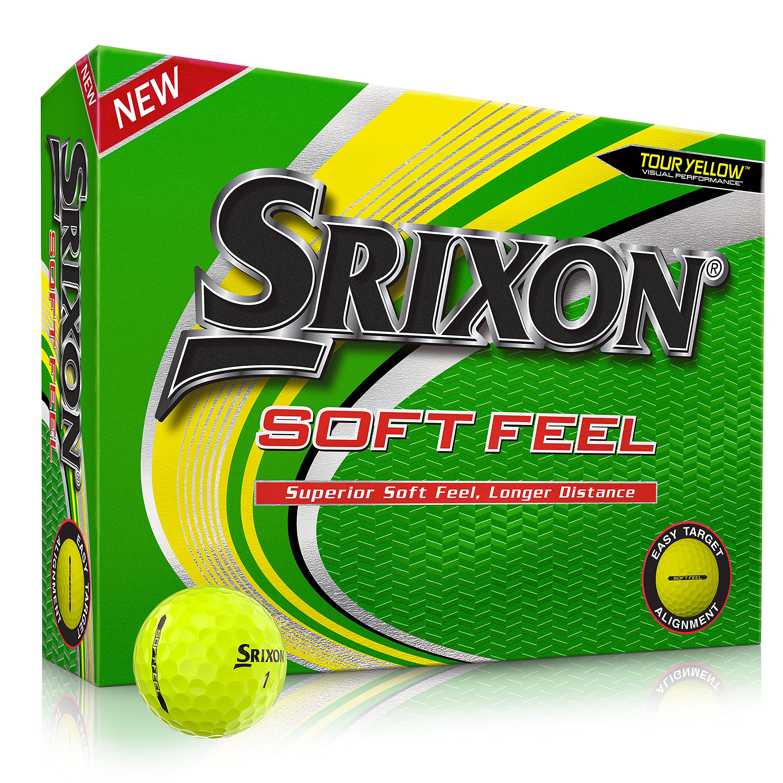 Srixon Golf Soft Feel 12 Tyl, Yellow