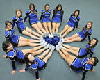 Puzine 2Pack 12'' Cheerleading Pom Poms With New Handle For Team Spirit Sports Dance Cheering Kids Adults(Blue)