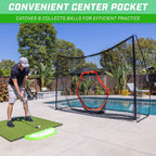 Gosports Golf Practice Hitting Net - Choose Between Huge 10 Ft X 7 Ft Or 7 Ft X 7 Ft Nets - Personal Driving Range For Indoor Or
