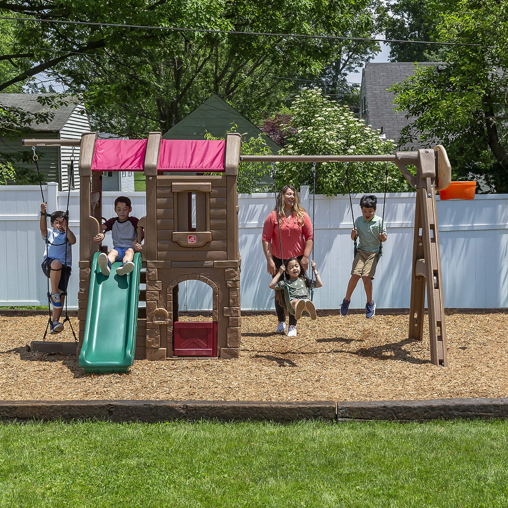 Step2 Naturally Playful Adventure Lodge Swing Set and Play Center